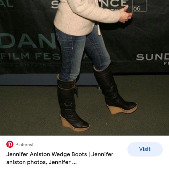 Michael Kors Suede Boots Wedge Heels in Brown Size 6 - Picture 5 of 5